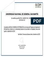 Certificado Participación MGF Malpica, Haidee