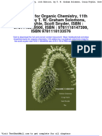 Test Bank For Organic Chemistry 11th Edition by T W Graham Solomons Craig Fryhle Scott Snyder Isbn 9781118549506 Isbn 9781118147399 Isbn 9781118133576