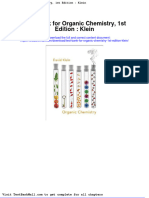 Test Bank For Organic Chemistry 1st Edition Klein