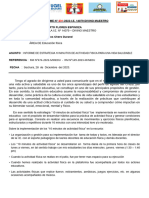 Informe de 10 Minutos de Educación Fisica