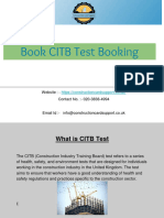 CITB Test Booking