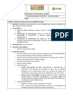 POP 014 - Controle e Monitoramento de Qualidade Da Agua