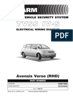 Toyota Avensis Verso 2001 TVSS IV-S RHD Electrical Wiring Diagram