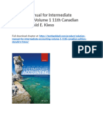 Solution Manual For Intermediate Accounting Volume 1 11th Canadian Edition Donald e Kieso