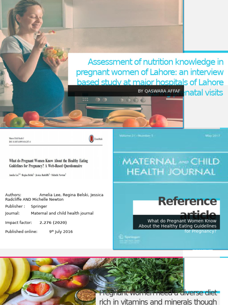 Nutrition Knowledge in Pregnant Women | PDF | Pregnancy | Maternal Health