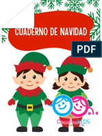 Hoja de Trabajo Divertida y Colorida de Navidad