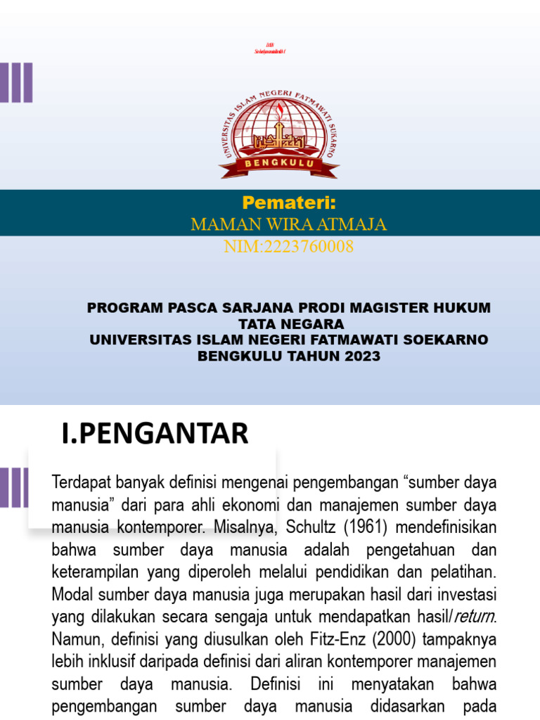 Integrasi SDM dan Ilmu Hukum dalam Islam | PDF | Sains & Matematika