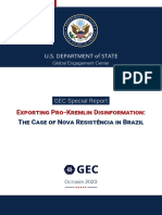 GEC Special Report Exporting Pro Kremlin Disinformation The Case of Nova Resistência in Brazil 1