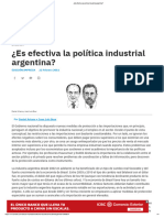 ARTANA y BOUR - Es Efectiva La Política Industrial Argentina
