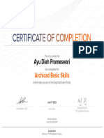 Ayu Diah P - Certificate - ArchiCAD Basic Course