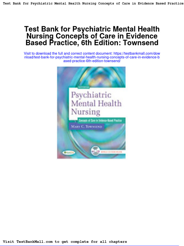 Test Bank For Psychiatric Mental Health Nursing Concepts of Care in