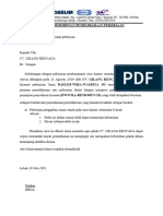 Surat Permohonan Pemeliharaan Pekerjaan-Cv Gilang Kencana