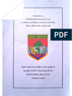 Proposal Gardu Dan Tiang Listrik