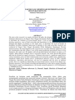 Analisis Faktor-Faktor Yang Mempengaruhi Permintaan Dan Penawaran Kentang (Solanum Tuberosum L)