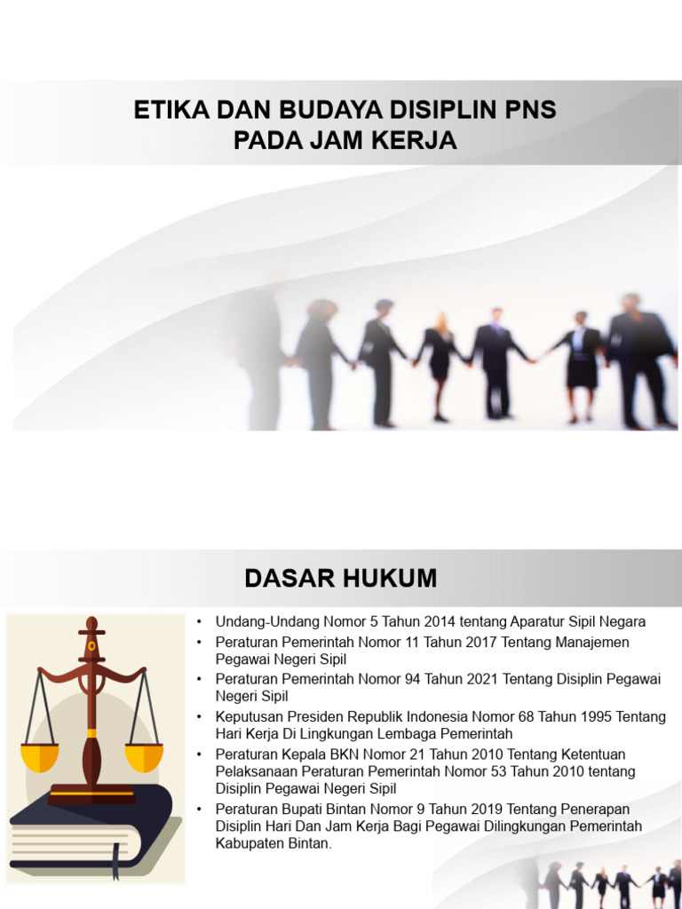 Budaya kerja ASN yang etis dan profesional