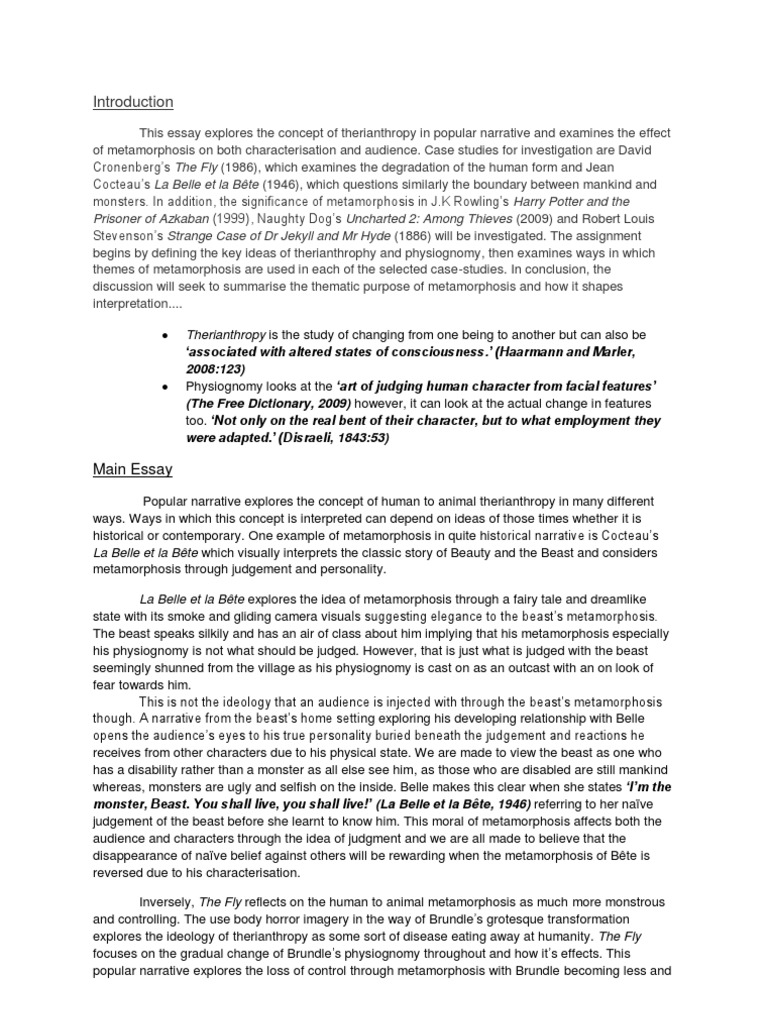 Metamorous Relationship Essay