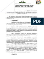 Resolución Directoral Gestion Del Bienerstar