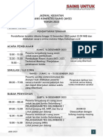 Jadwal - Kegiatan - Aksi 2023