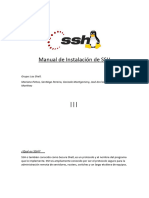 Manual de Instalación de SSH - Shell