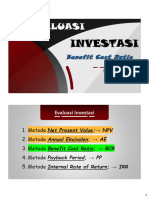 Kuliah 15 - Benefit Cost Ratio