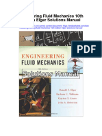 Engineering Fluid Mechanics 10th Edition Elger Solutions Manual