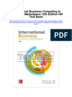 International Business Competing in The Global Marketplace 12th Edition Hill Test Bank