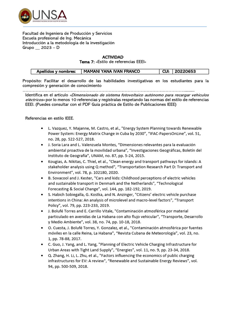 Estilo de Referencias EEEI | PDF