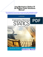 Engineering Mechanics Statics Si Edition 4th Edition Pytel Solutions Manual