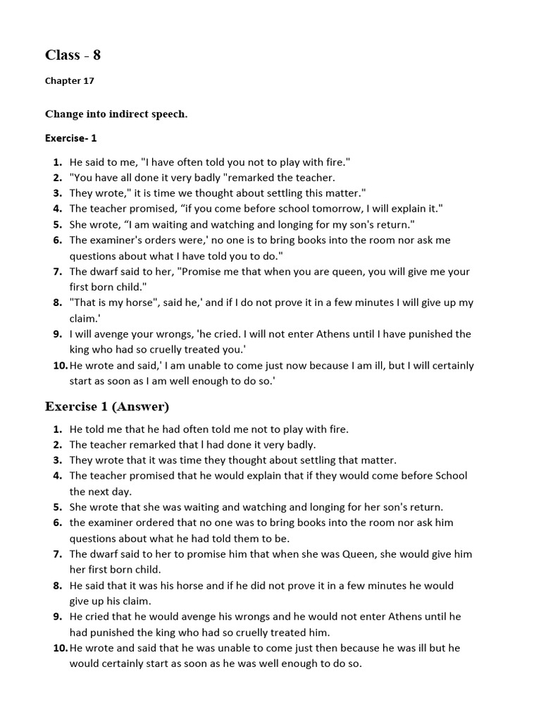 Class 8 Exercise 2.1
