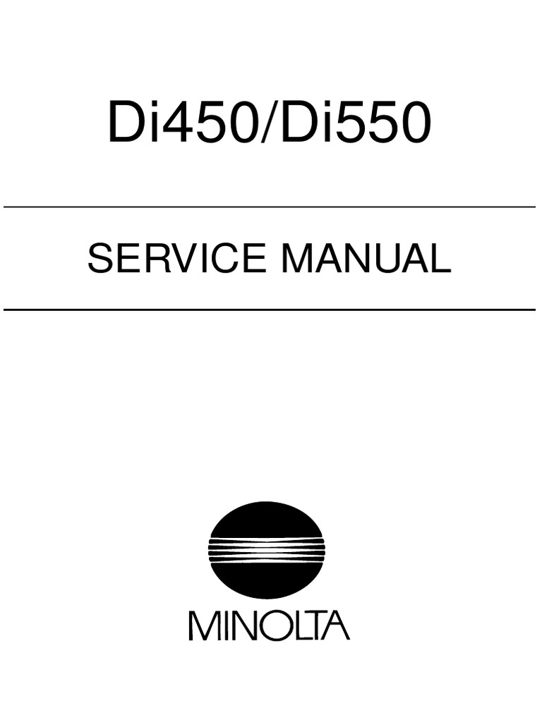 Di450/Di550 Service Manual Safety Guide | PDF