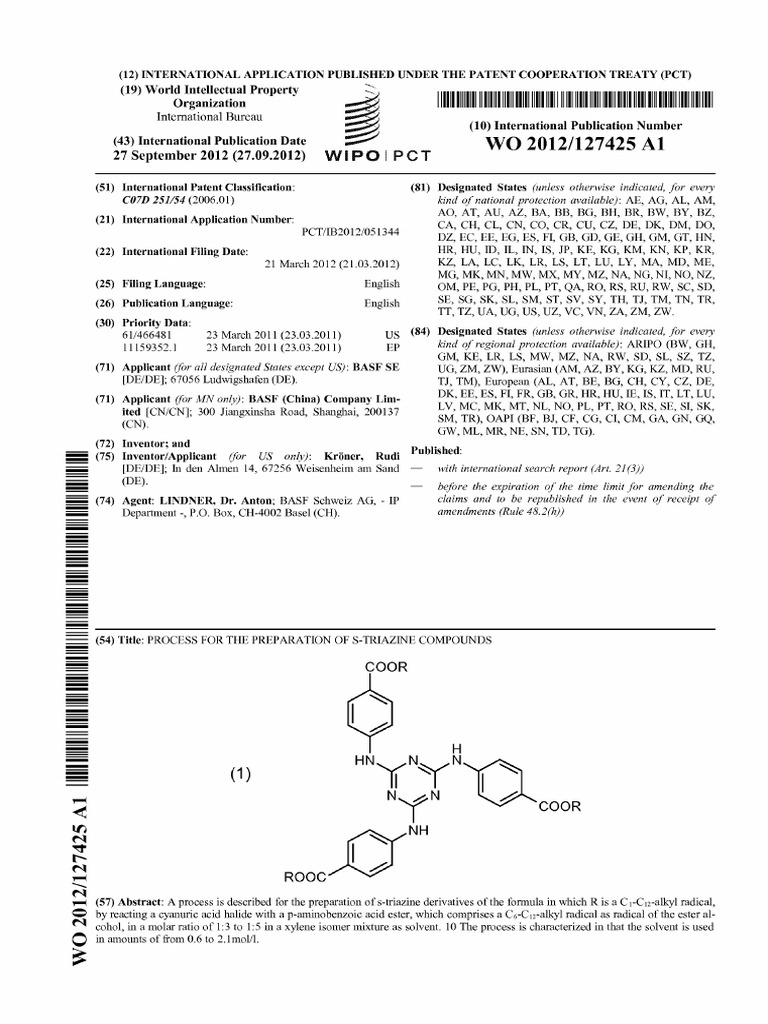 Ethyl hexyl triazone synthesis pdf