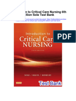 Introduction To Critical Care Nursing 6th Edition Sole Test Bank