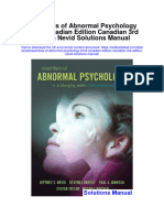 Essentials of Abnormal Psychology Third Canadian Edition Canadian 3rd Edition Nevid Solutions Manual