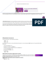 Differentiation Formulas - Derivative Formulas List