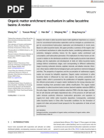 Geological Journal - 2023 - Xu - Organic Matter Enrichment Mechanism in Saline Lacustrine Basins A Review