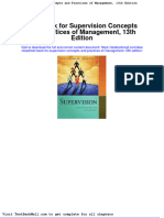 Test Bank For Supervision Concepts and Practices of Management 13th Edition