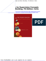 Test Bank For Supervision Concepts and Skill Building 7th Edition Certo