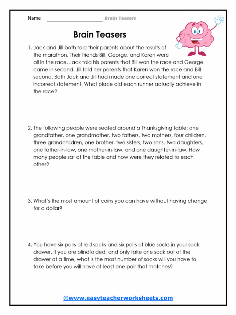 Brain Teaser PDF