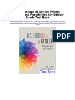 Kaleidoscope of Gender Prisms Patterns and Possibilities 5th Edition Spade Test Bank