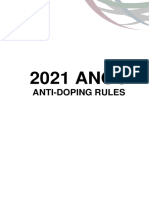 ANOC Anti Doping Rules 2021