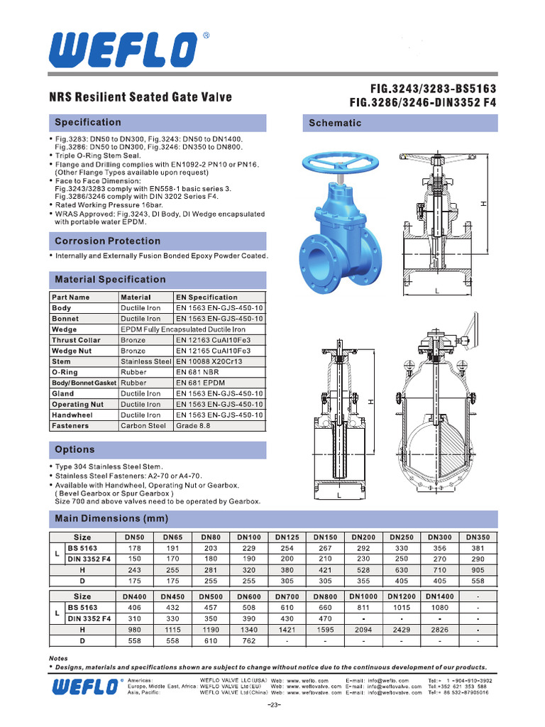 KARON NRS Resilient Seated Gate Valve | PDF