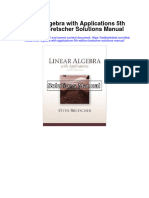 Linear Algebra With Applications 5th Edition Bretscher Solutions Manual