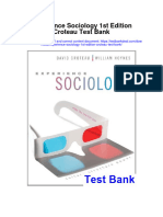 Experience Sociology 1st Edition Croteau Test Bank