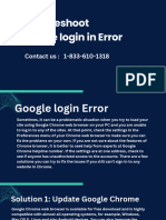 Troubleshoot Google Login in Error
