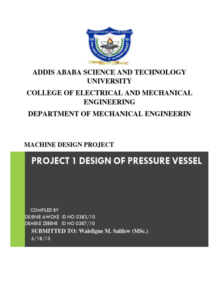 Pressure Vessel Pdf Engineering Civil Engineering