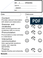 ENC101 Speaking Exam Paper