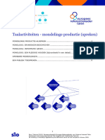 Taalactiviteiten Mondelinge Productie Spreken