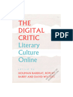 The Digital Critic