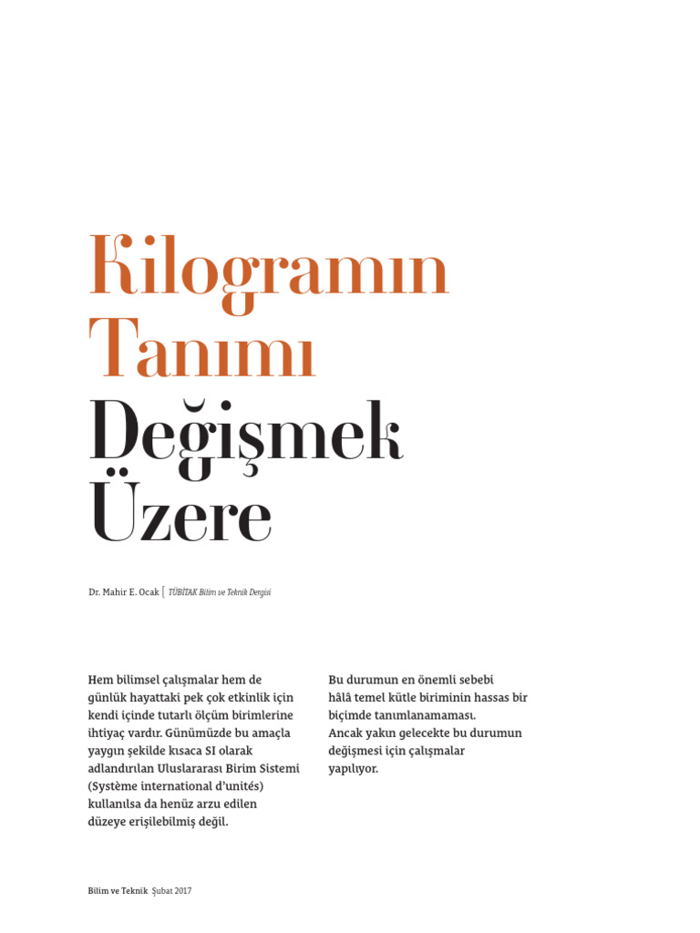 Kilogramin Tanimi | PDF