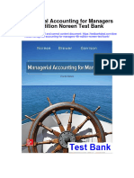 Managerial Accounting For Managers 4th Edition Noreen Test Bank